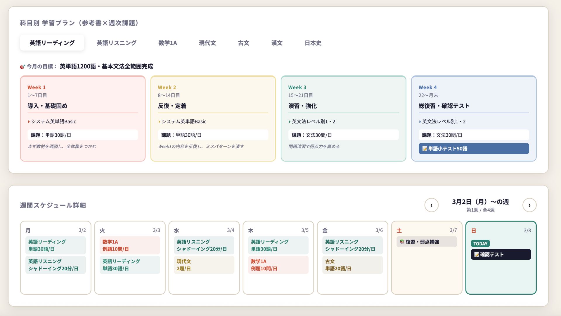 個別指導の様子